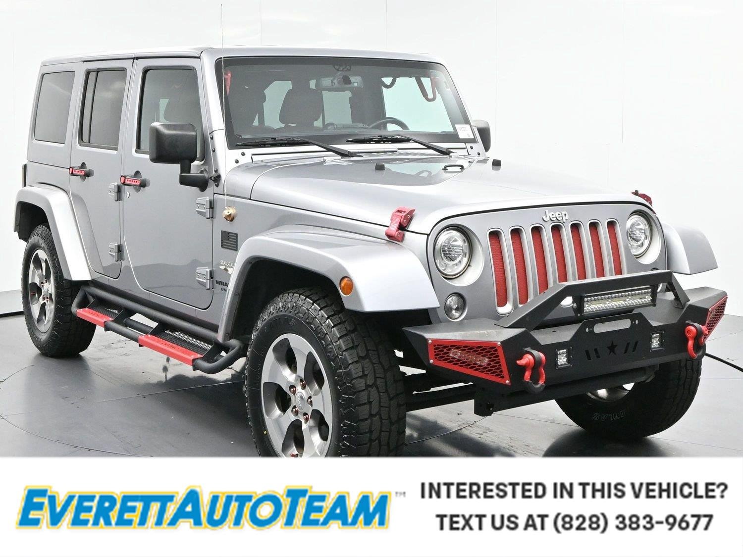 Used 2017 Billet Silver Metallic Clearcoat Jeep Sahara image 1