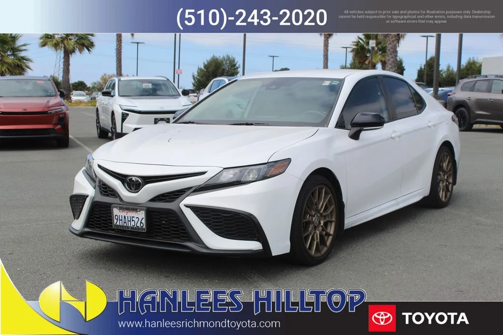 Used 2023 White Toyota SE Nightshade image 3