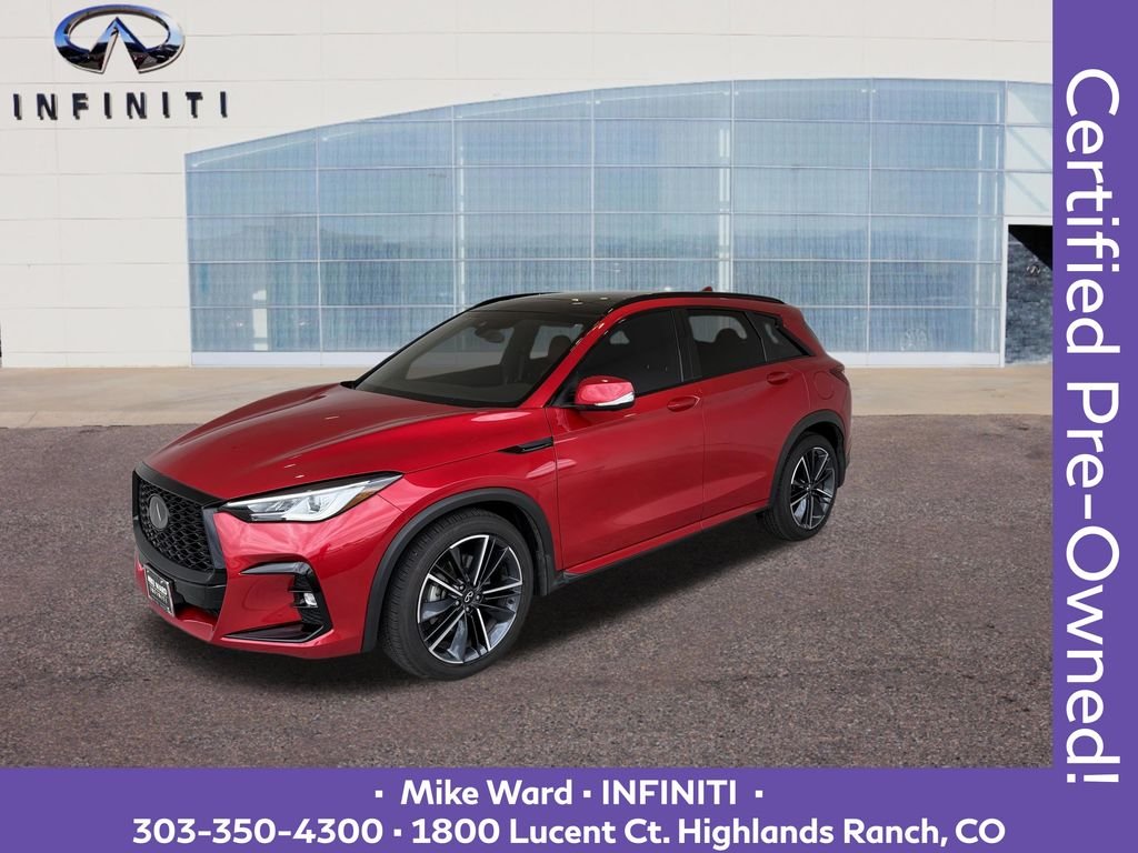 Certified Used 2025 Red INFINITI SPORT image 1