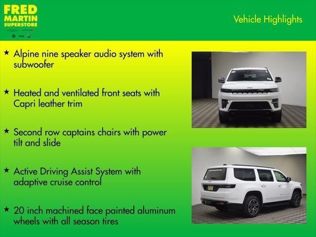 New 2026 Bright White Clearcoat Jeep Grand Wagoneer image 14