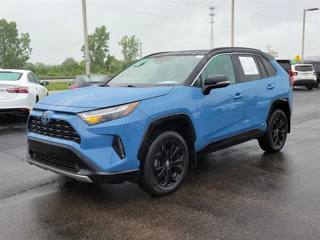 Certified Used 2022 Calvary Blue w/Midnight Black Metallic Roof Toyota XSE image 32