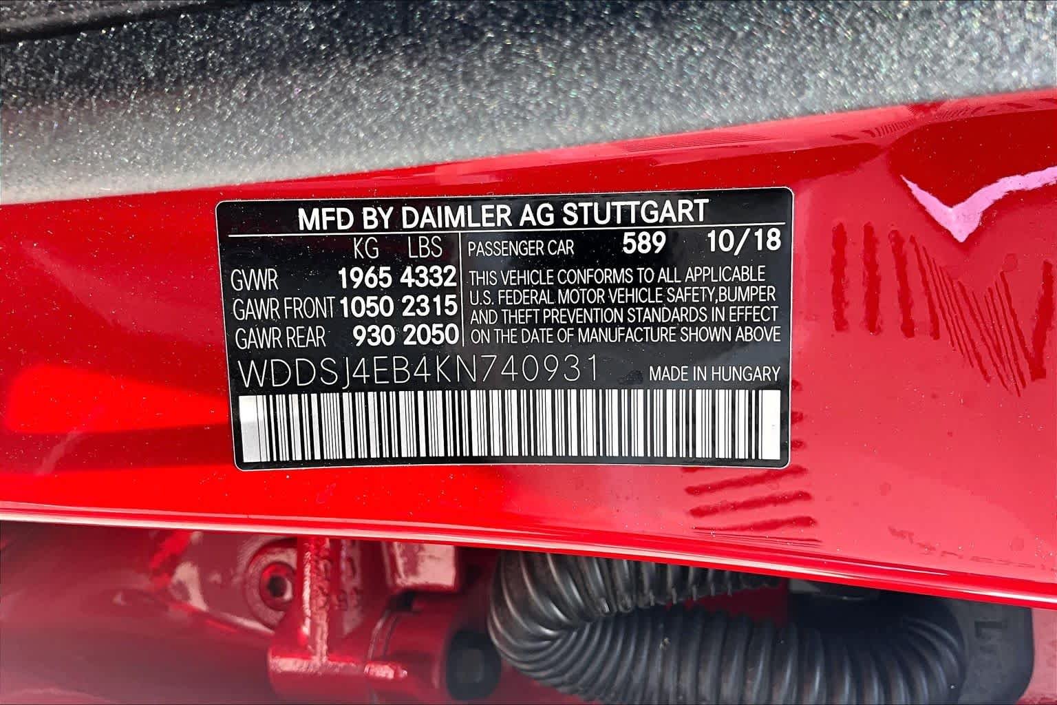 Used 2019 Jupiter Red Mercedes-Benz CLA 250 image 37
