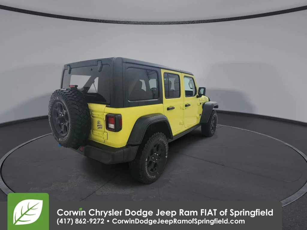 Certified Used 2023 Yellow Jeep Base 4xe image 8
