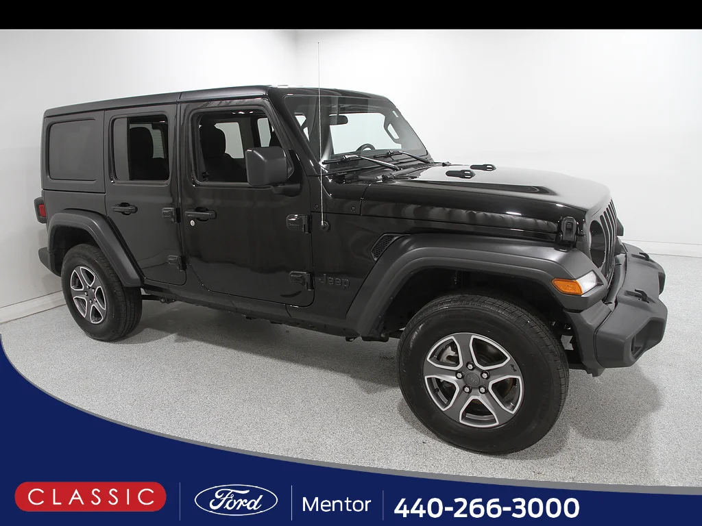 Used 2022 Black Clearcoat Jeep Willys Sport image 1