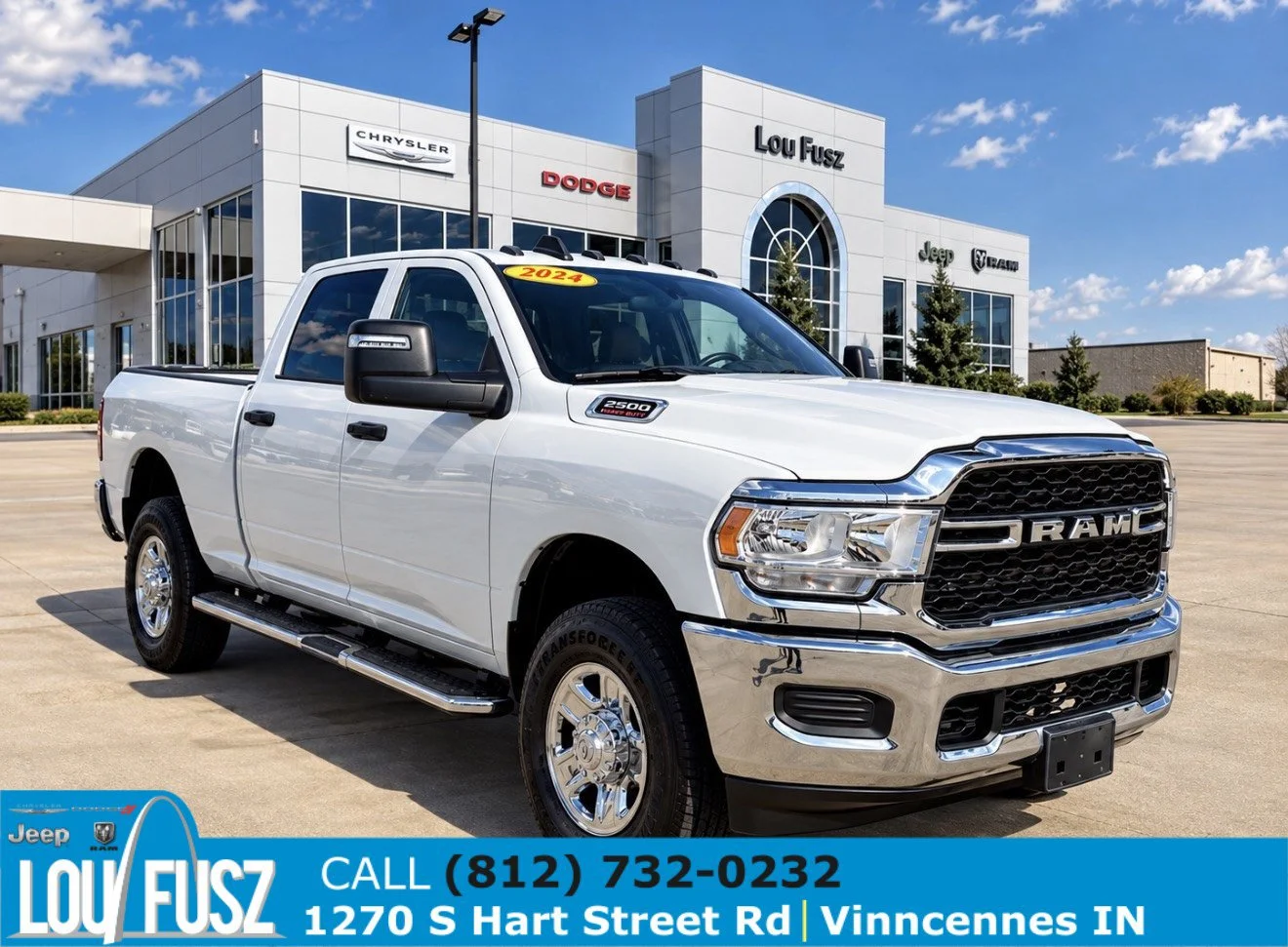 Used 2024 Bright White Clearcoat Ram Tradesman image 1