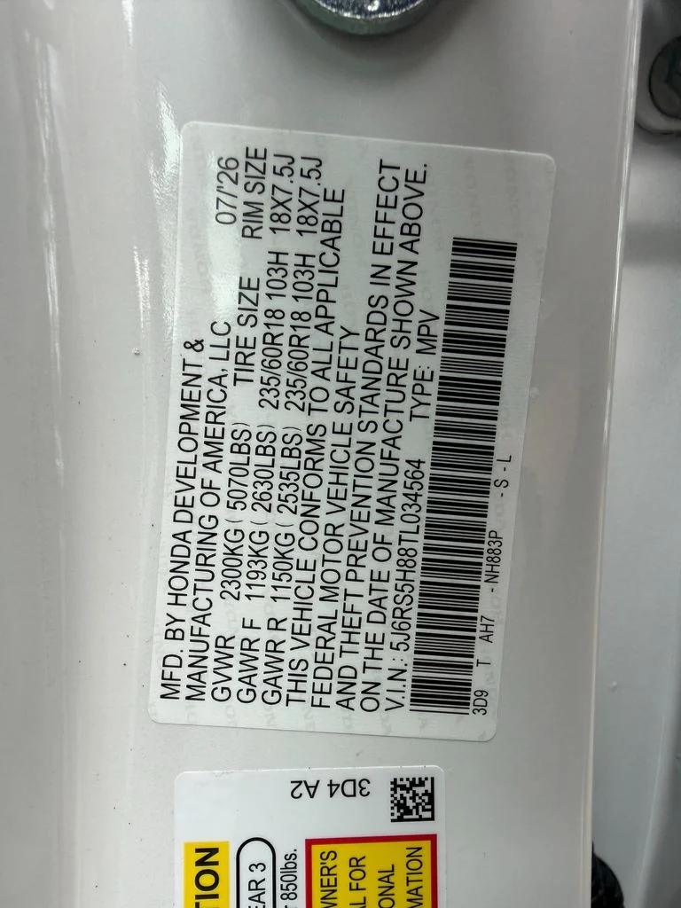 New 2026 Platinum White Pearl Honda Sport-L image 25