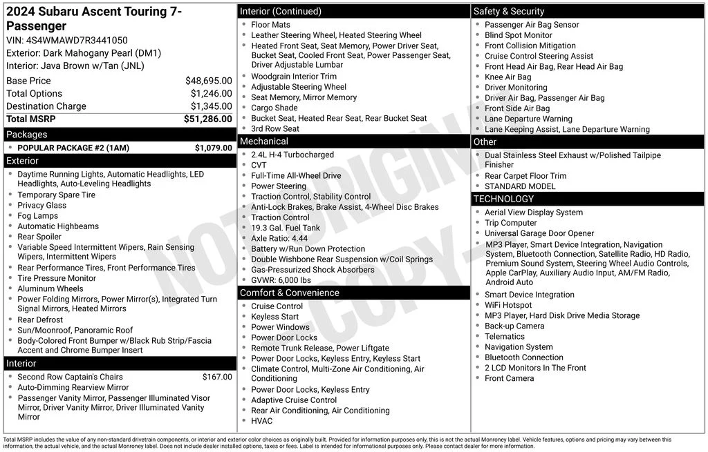 Used 2024  Subaru Touring image 47
