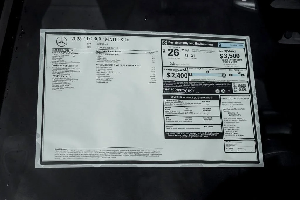 New 2026 Black Mercedes-Benz GLC 300 image 55