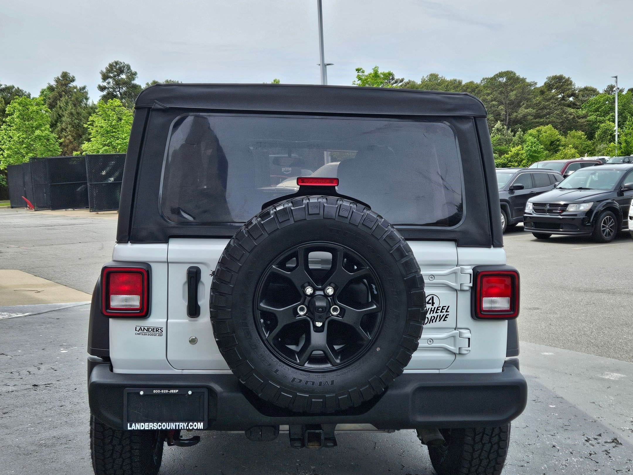 Used 2022 Bright White Clearcoat Jeep Unlimited Willys Sport image 6