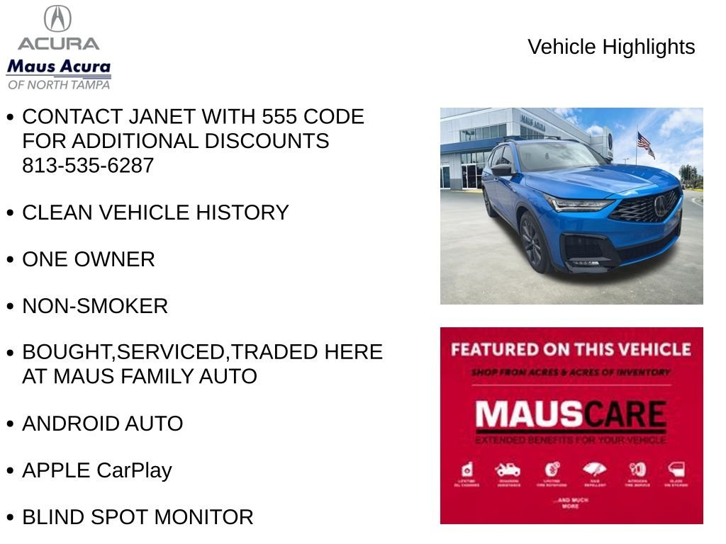 Used 2026 Double Apex Blue Pearl Acura A-Spec image 8