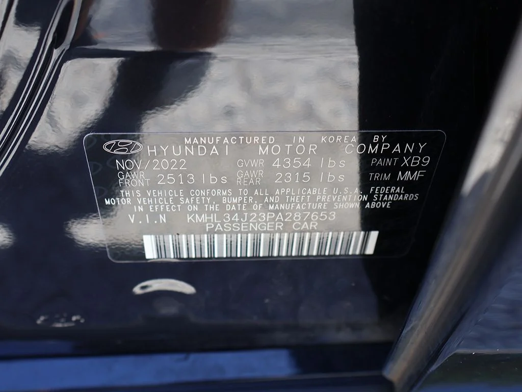 Used 2023 Blue Hyundai Limited image 52