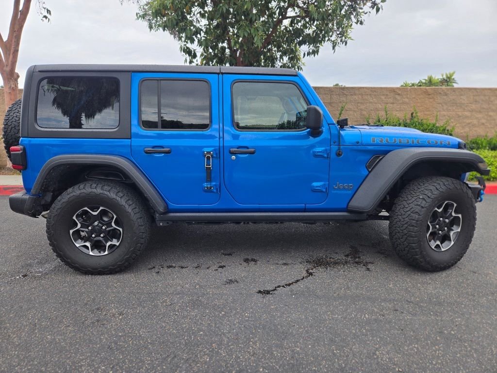Used 2021 Blue Jeep Unlimited Rubicon 4xe image 8