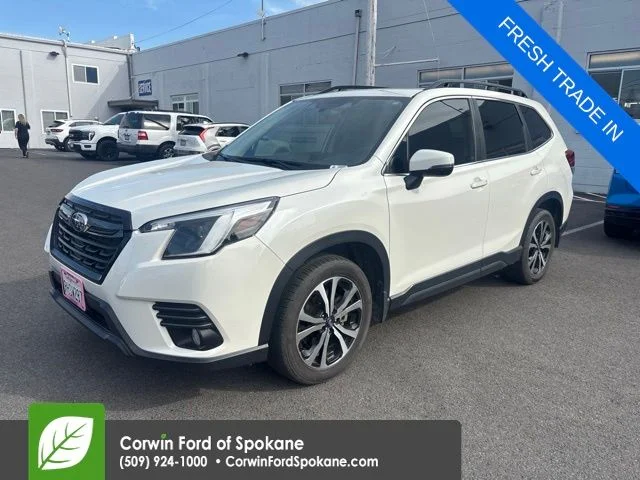 Used 2023 Crystal White Pearl Subaru Limited image 1