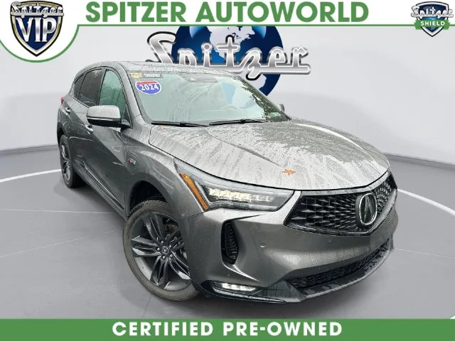Certified Used 2024 Liquid Carbon Metallic Acura SH-AWD A-SPEC image 1