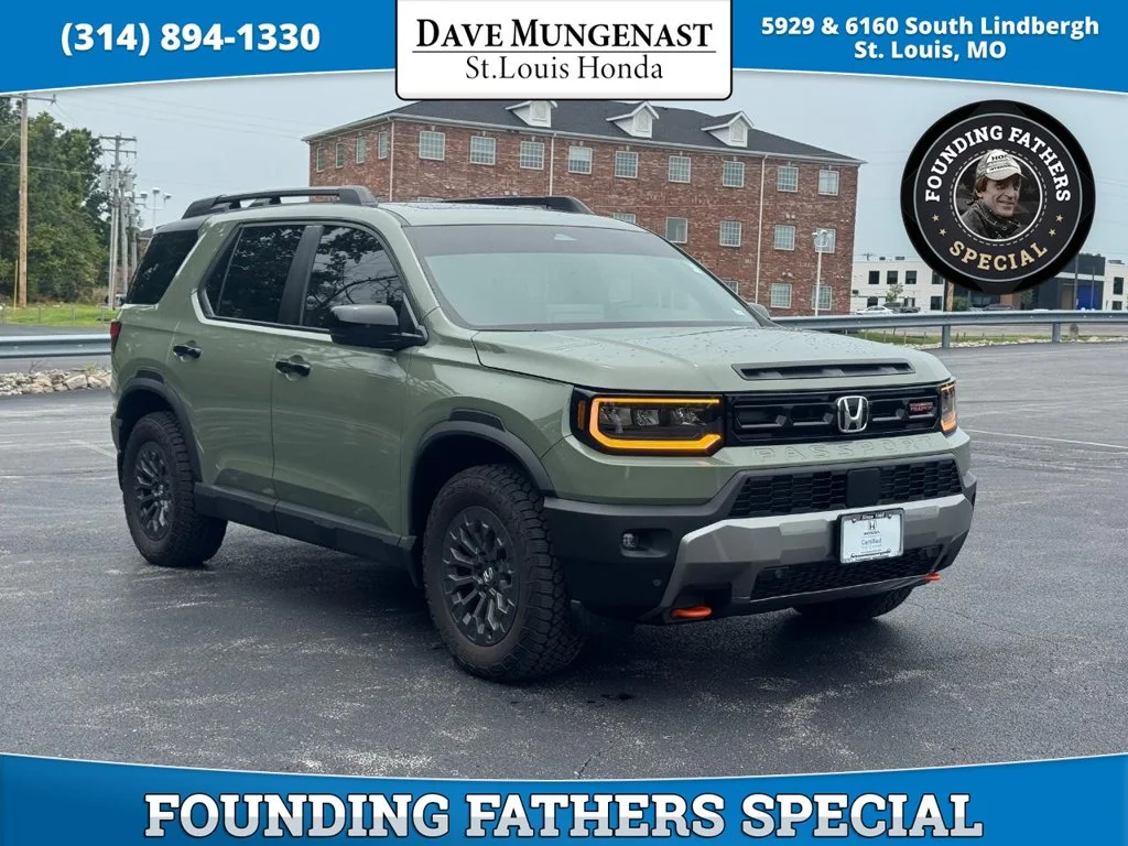Certified Used 2026 Ash Green Metallic Honda TrailSport image 1