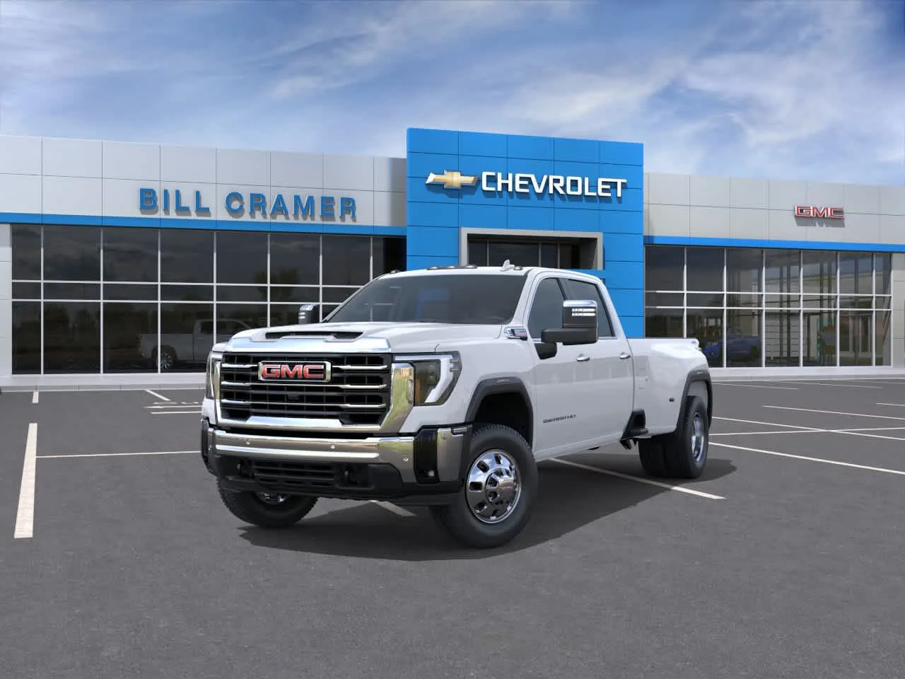 New 2026 Summit White GMC SLT DRW image 8