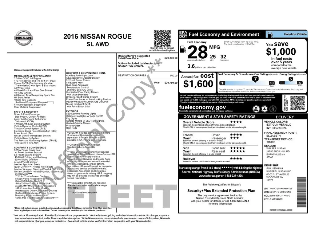 Used 2016 Gray Nissan SL image 17