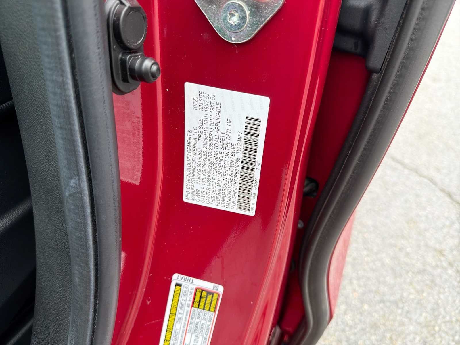 Certified Used 2024 Radiant Red Metallic II Honda Sport image 34