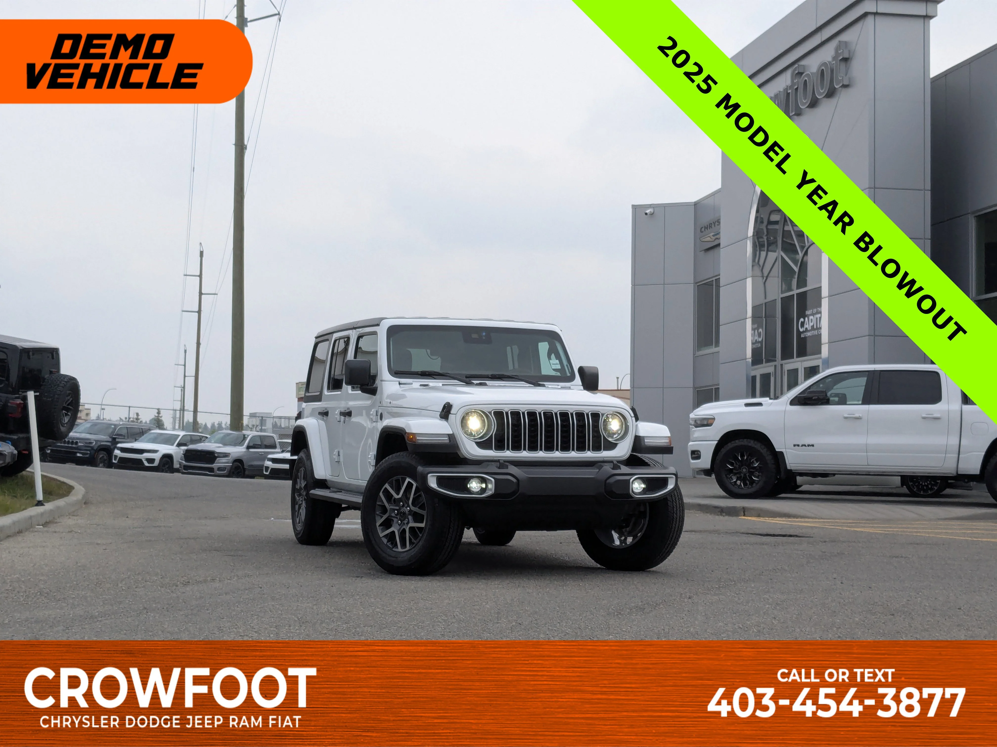New 2025 White Jeep Sahara - - McKinley Leather Seats - Technology Grp - Safety Grp - Alpine Prem Audio & Tons More! image 1