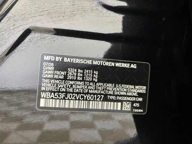 New 2027 Black Sapphire Metallic BMW 530i xDrive image 20