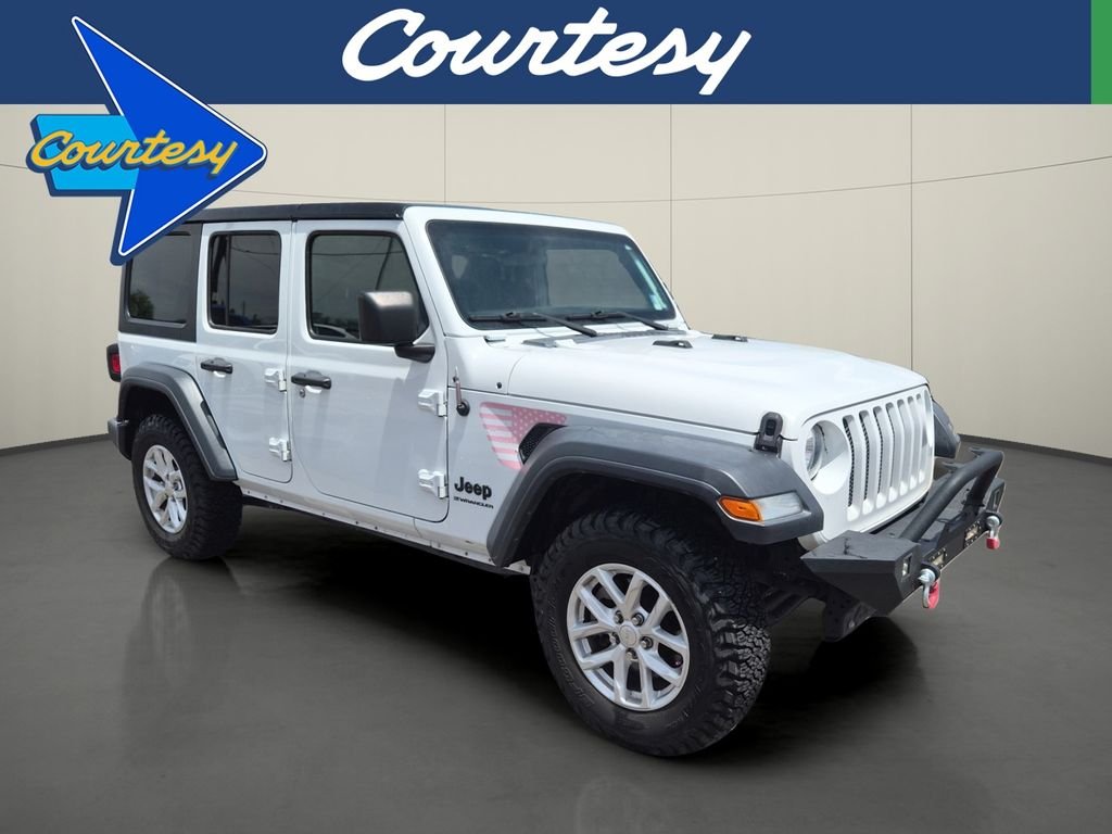 Used 2023 White Jeep Sport S image 1