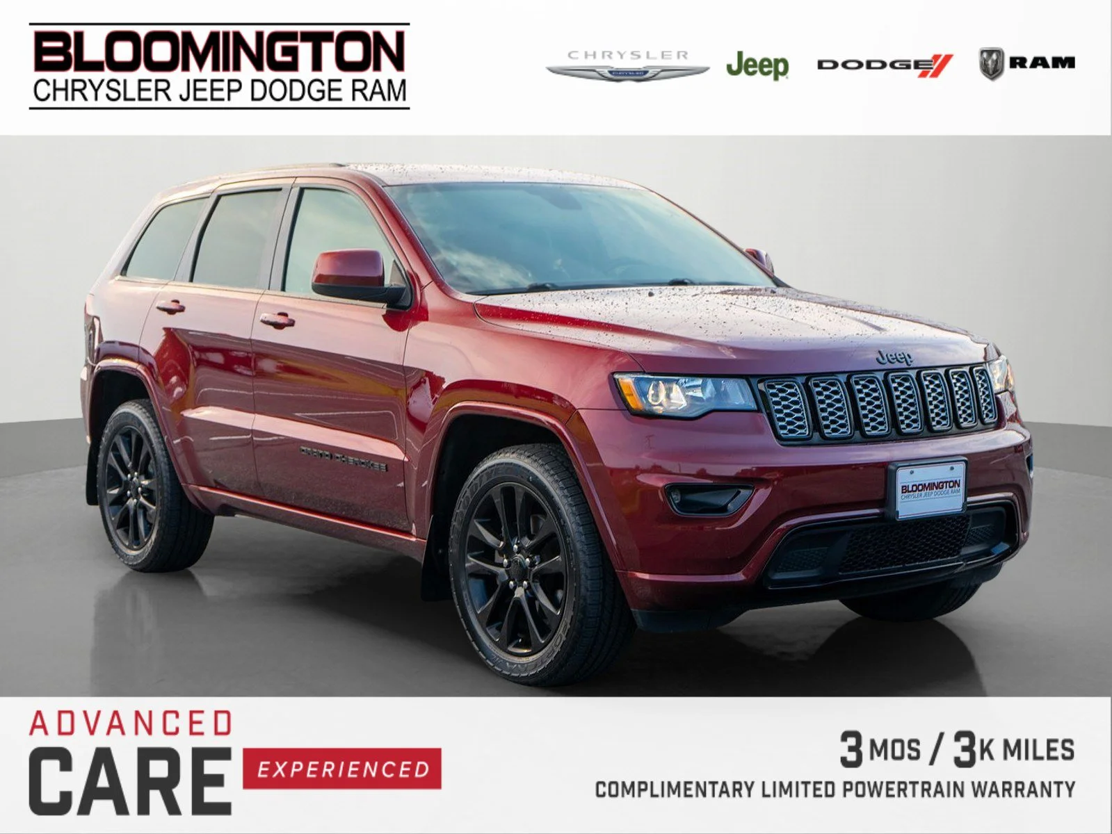 Used 2020 Velvet Red Pearlcoat Jeep Altitude image 1