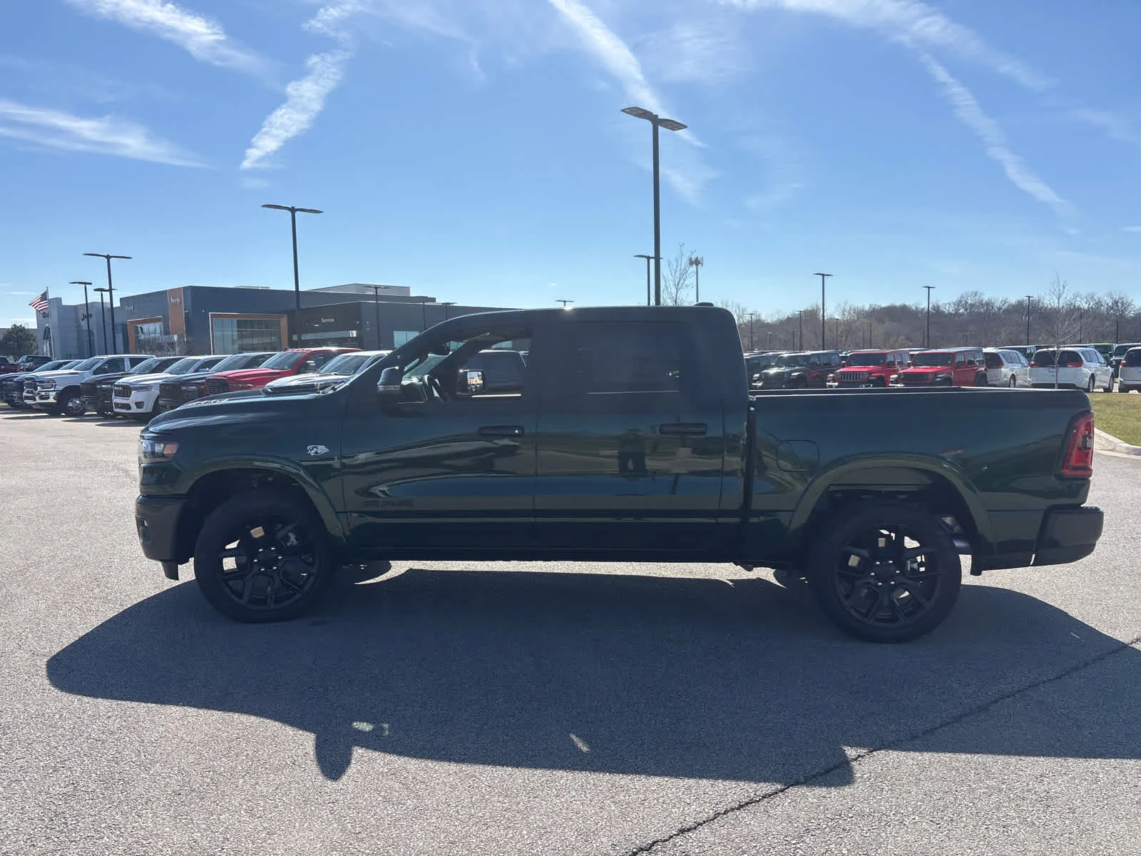 New 2026 Serrano-Green Metallic Exterior Paint RAM Laramie image 5