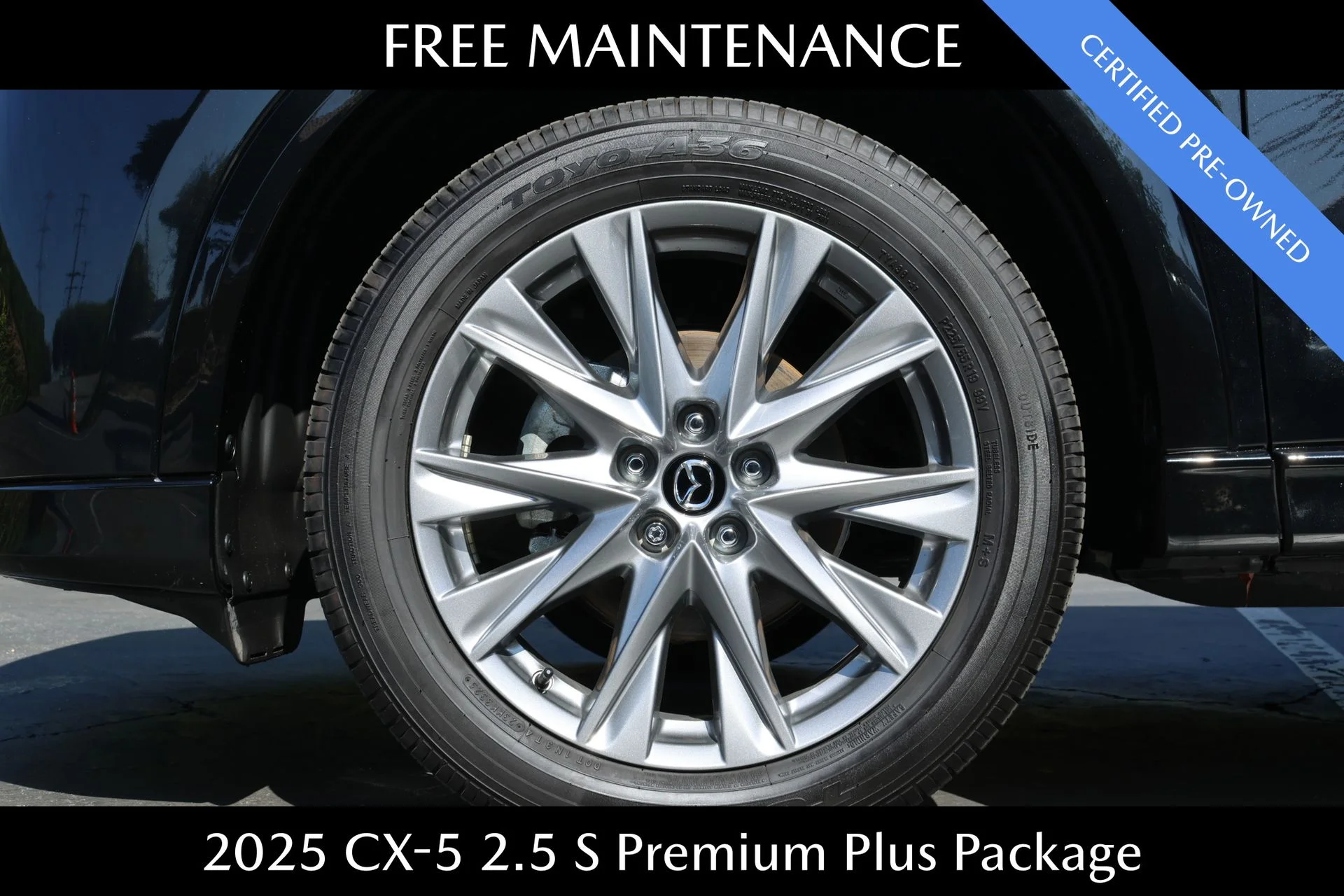 Certified Used 2025 Black Mazda 2.5 S Premium Plus Package image 5