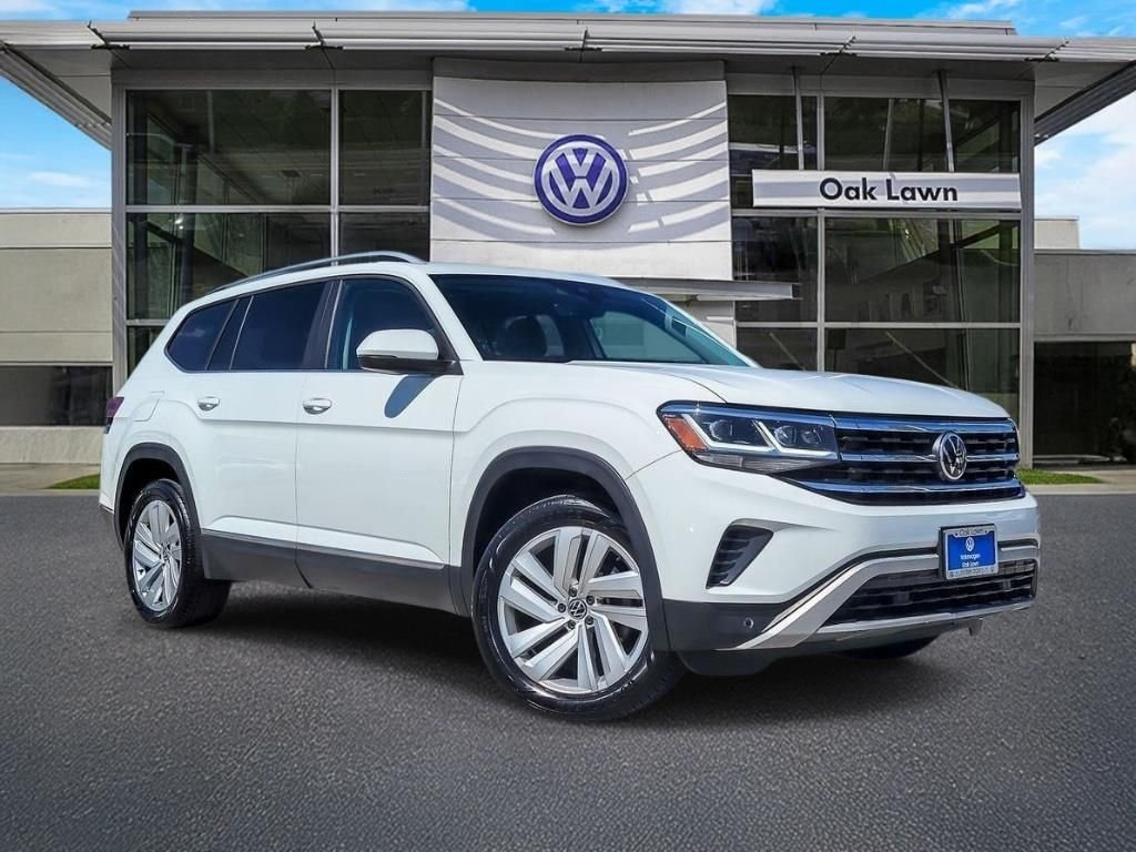 Used 2021 Pure White Volkswagen 2.0T SEL image 1