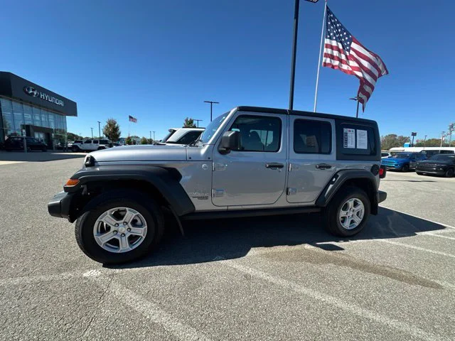 Certified Used 2021 Silver Jeep Unlimited Sport S image 2