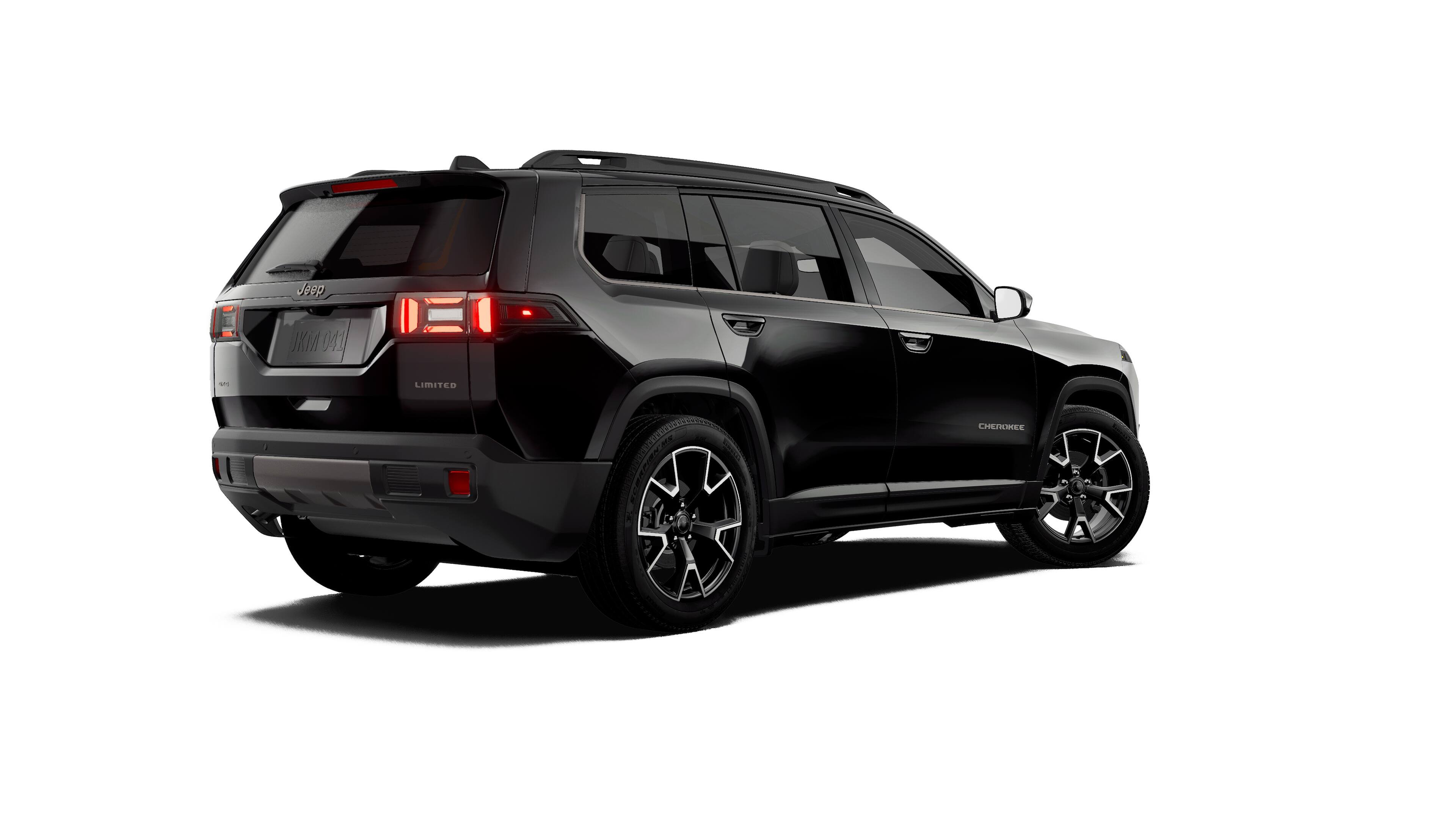 New 2027 Diamond Black Crystal Pearl-Coat Paint Jeep Limited image 2