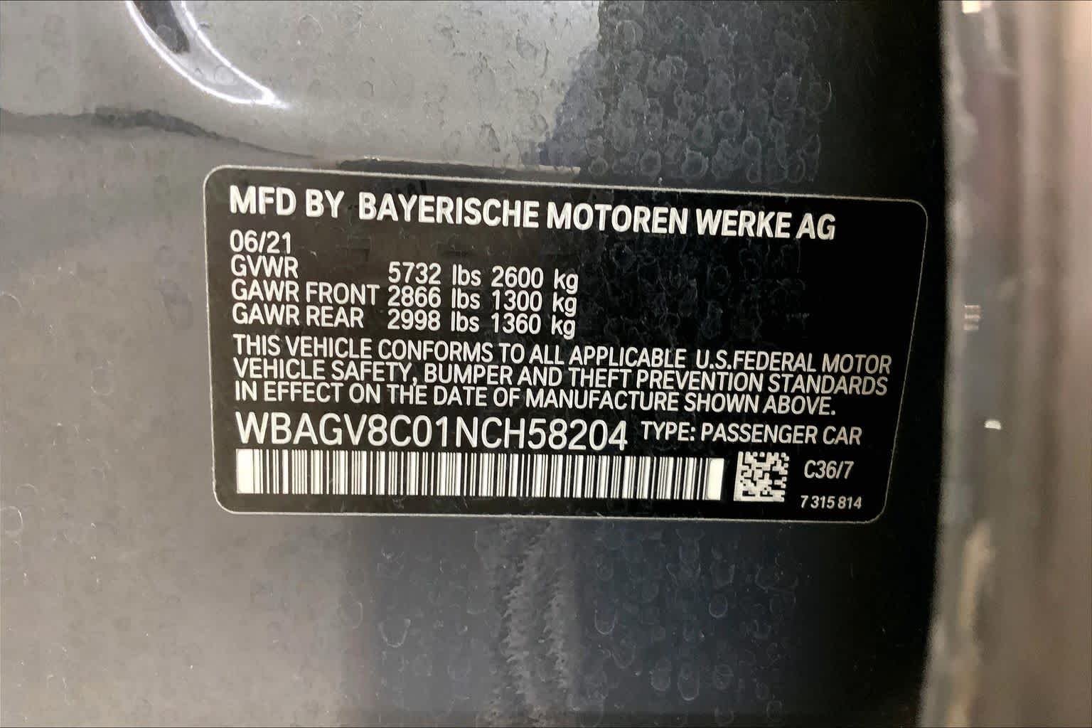 Used 2022 Individual Dravit Grey Metallic BMW M850i image 36