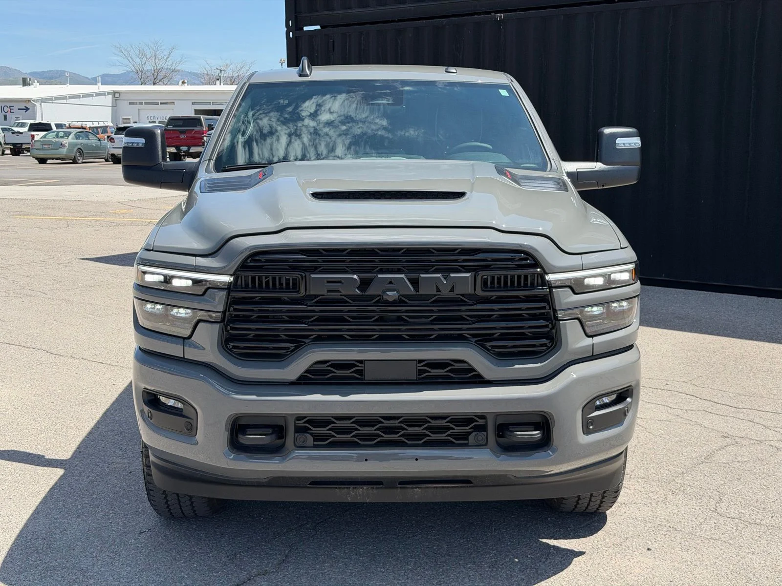 New 2026 Ceramic Gray Clear-Coat Exterior Paint RAM Laramie image 3