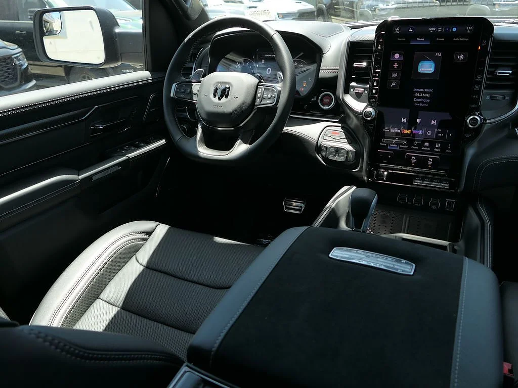 New 2026 Diamond Black Crystal Pearl Coat RAM RHO Crew Cab 4x4 5