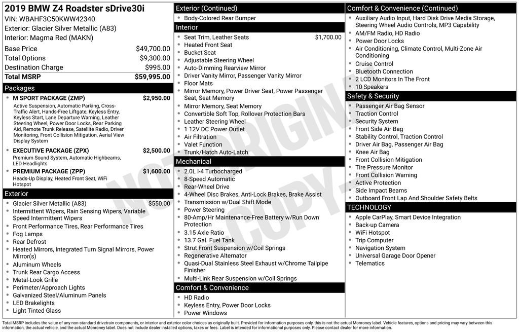 Used 2019 Glacier Silver Metallic BMW sDrive30i image 2