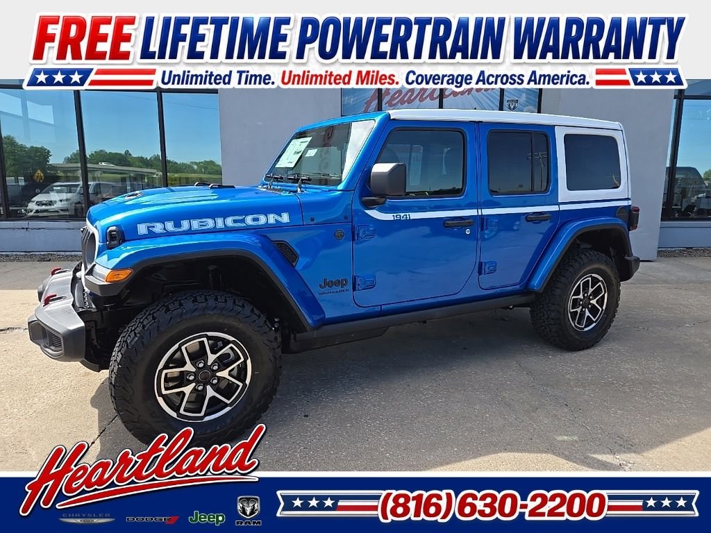 New 2026 Hydro Blue Pearl-Coat Exterior Paint Jeep Rubicon image 3