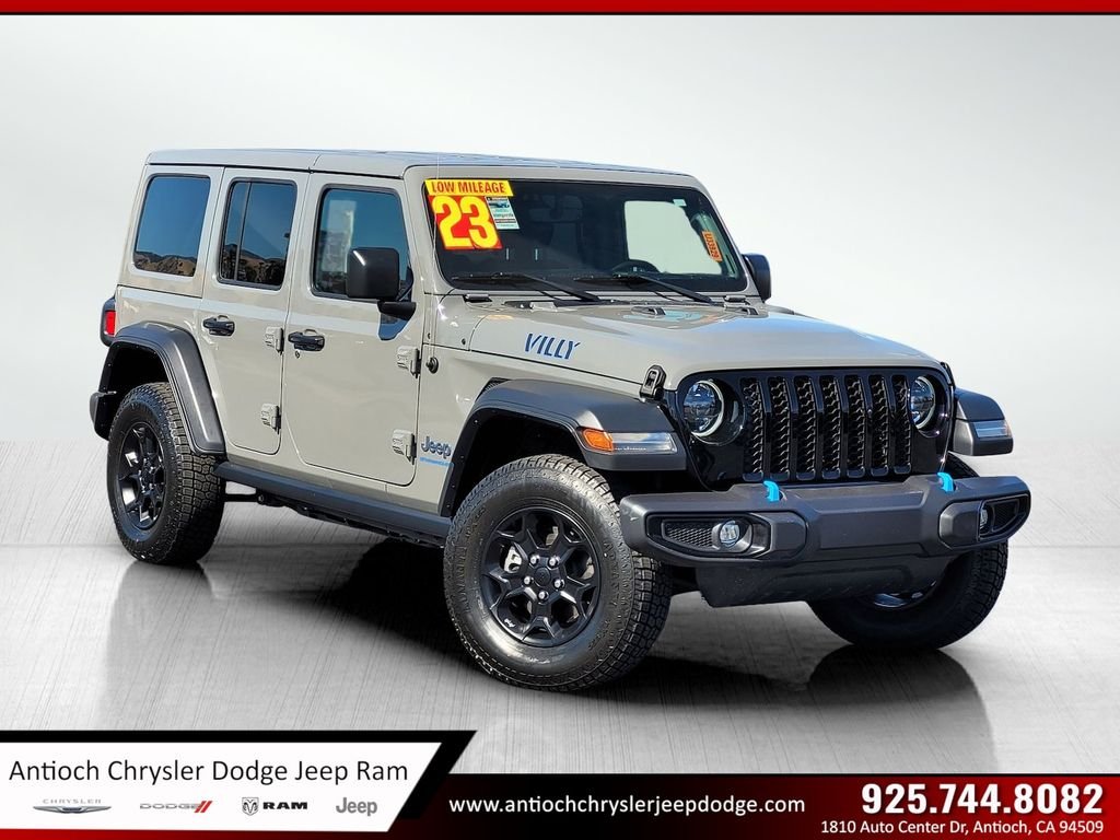 Used 2023 Gray Jeep Willys 4xe image 1