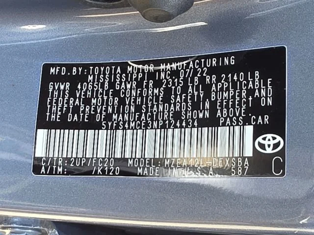 Used 2022 Black Toyota SE image 30