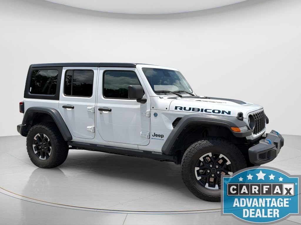 Used 2024 White Jeep Rubicon 4xe image 4
