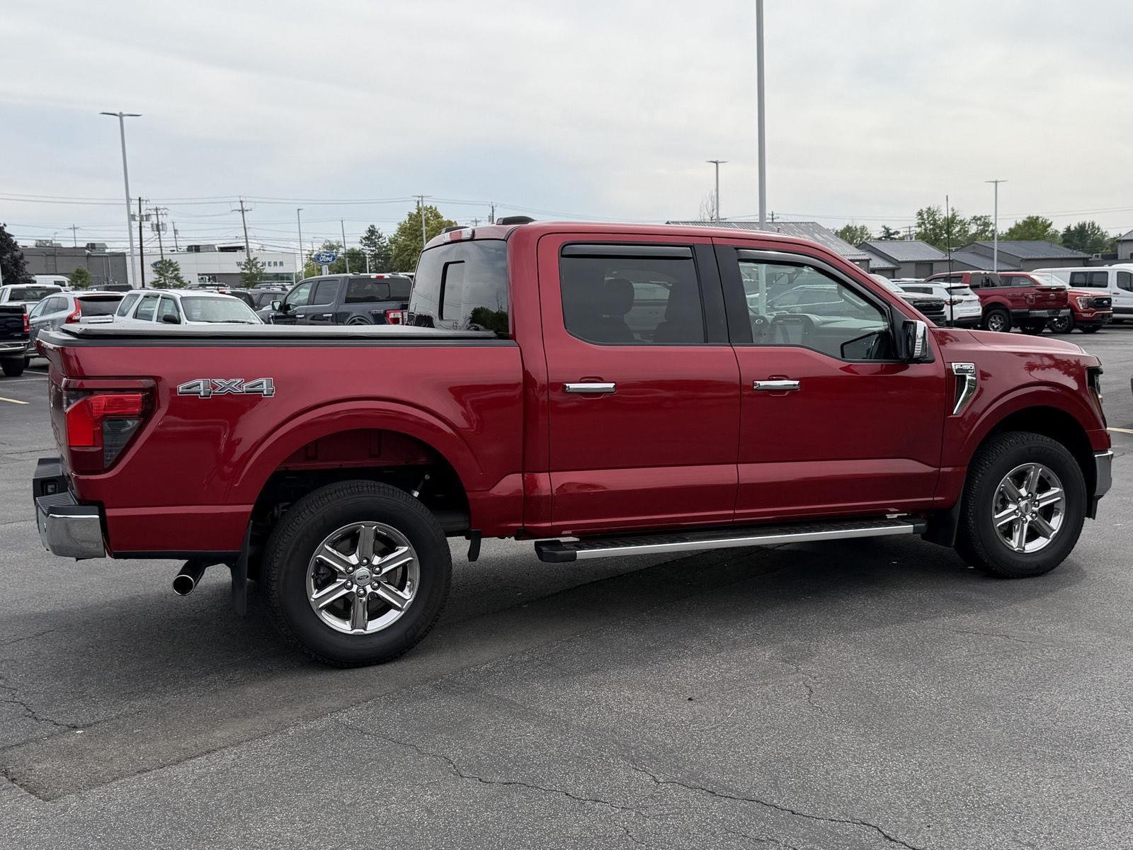 Used 2024 Rapid Red Metallic Tinted Clearcoat Ford XLT image 4