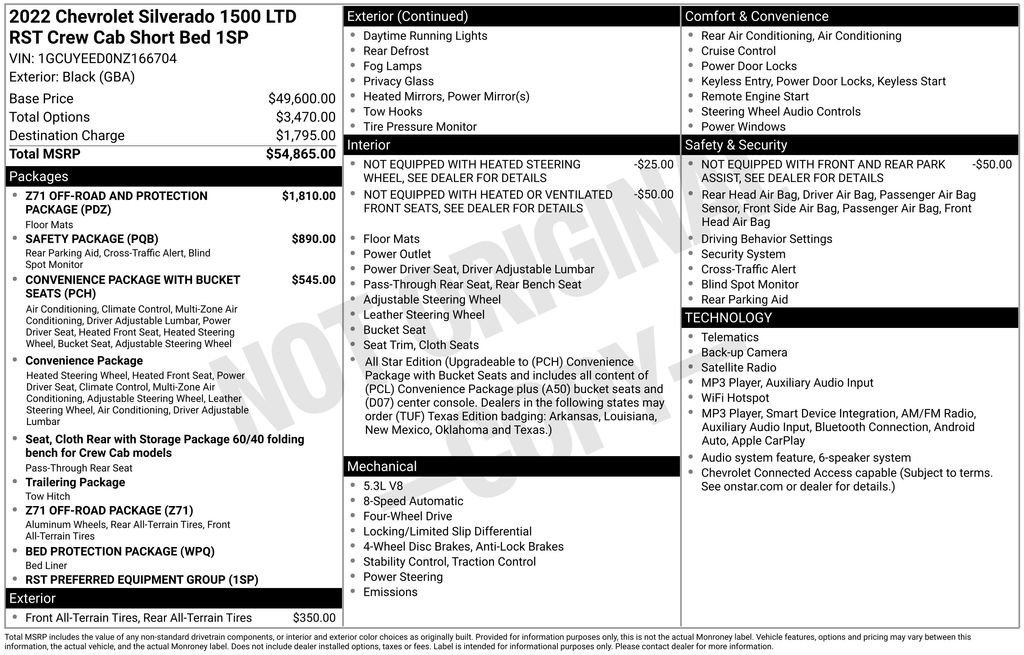 Certified Used 2022 BLACK Chevrolet RST image 27