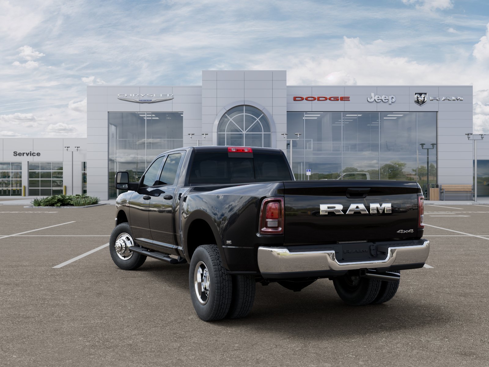 New 2026 Diamond Black Crystal Pearl-Coat Exterior Paint RAM Tradesman image 29