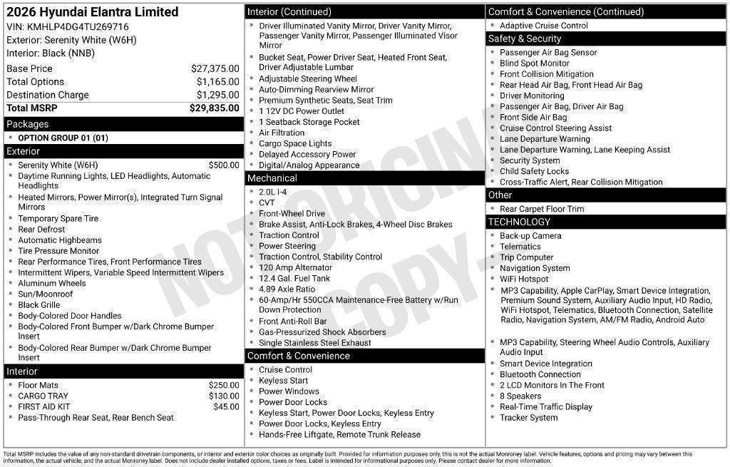 New 2026 White Hyundai Limited image 5
