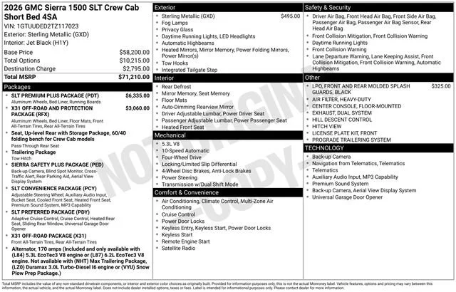 2026 GMC Sierra 4WD Crew Cab Short Box SLT's photo