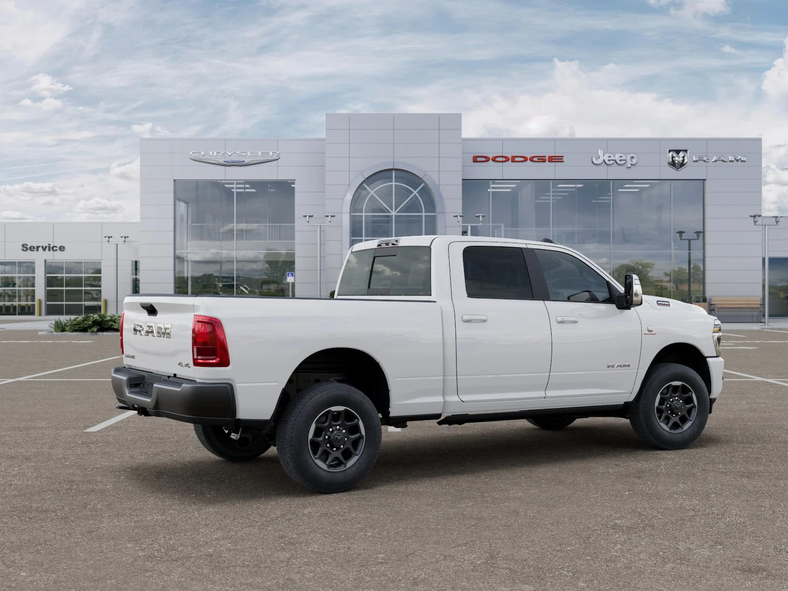 New 2026 Bright White Clear-Coat Exterior Paint RAM Laramie image 31