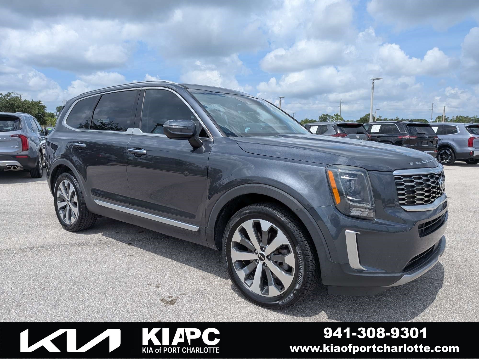 Used 2021 Gravity Grey Kia S image 1