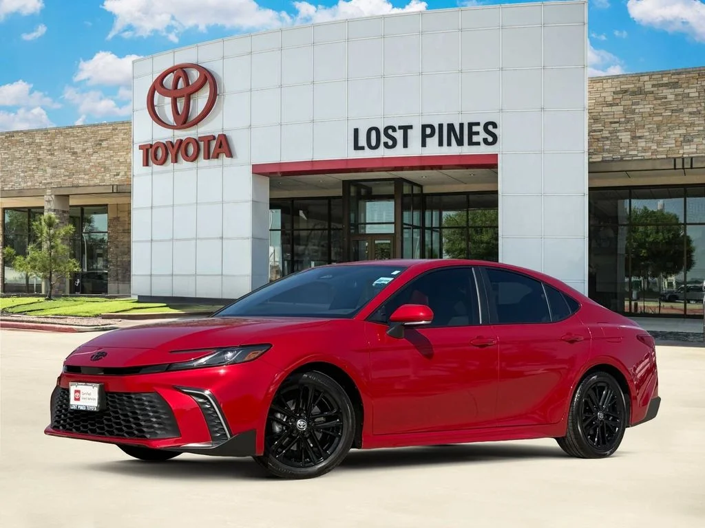 Certified Used 2025 Red Toyota SE image 1