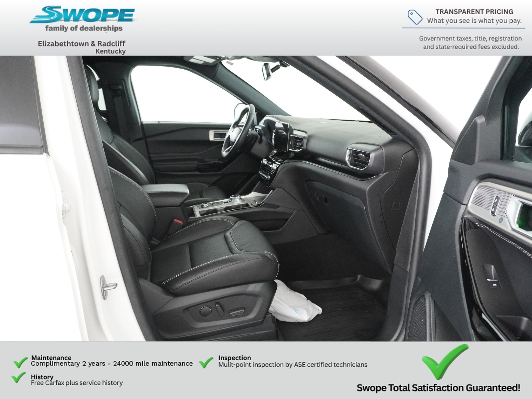 Used 2023 Star White Metallic Tri-Coat Ford ST image 10