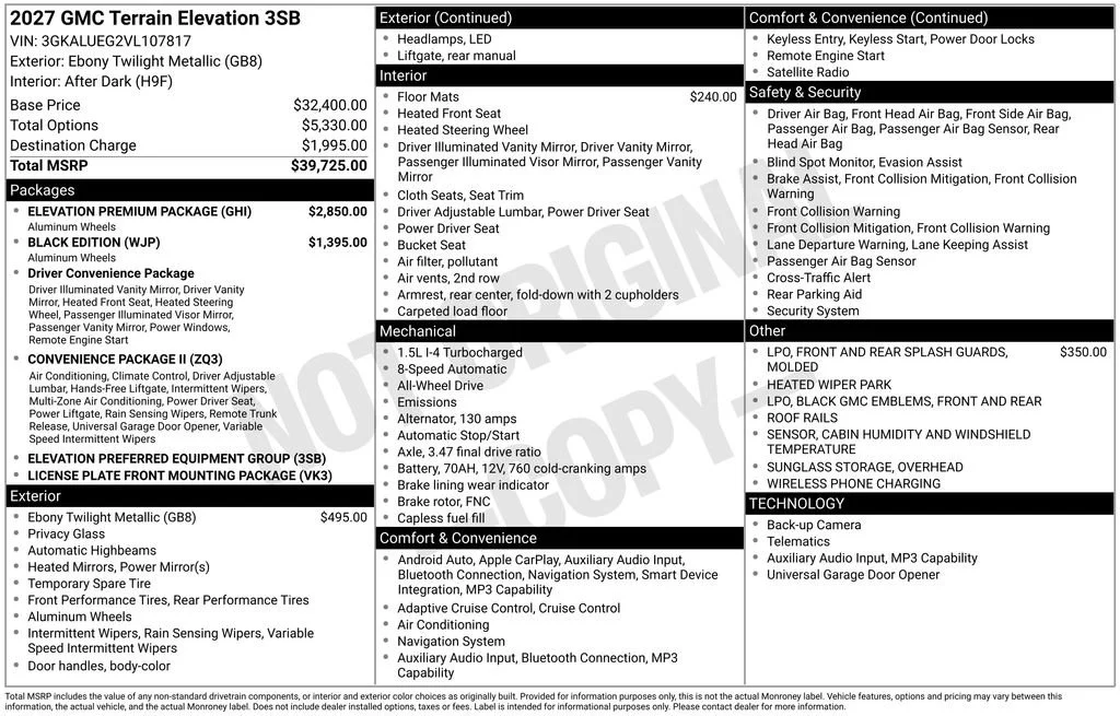 2027 GMC Terrain Elevation - Photo 6