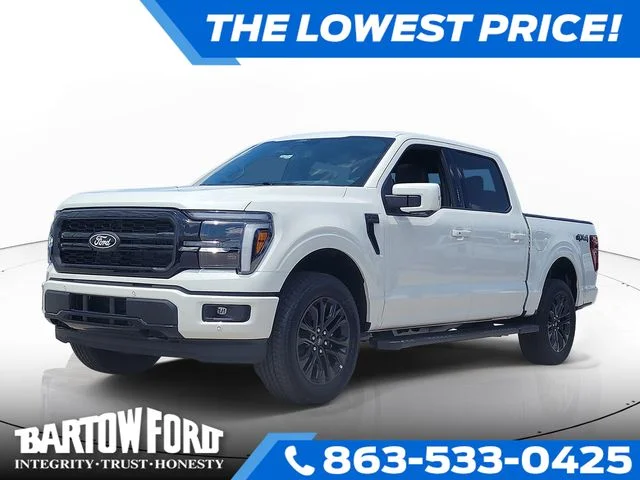 New 2026 White Metallic Ford Lariat image 1